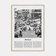 Douala Travel B&W Poster