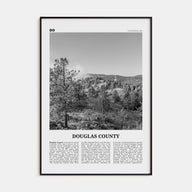 Douglas County Travel B&W Poster