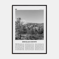 Douglas County Travel B&W Poster