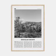 Douglas County Travel B&W Poster
