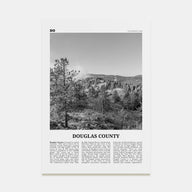 Douglas County Travel B&W Poster