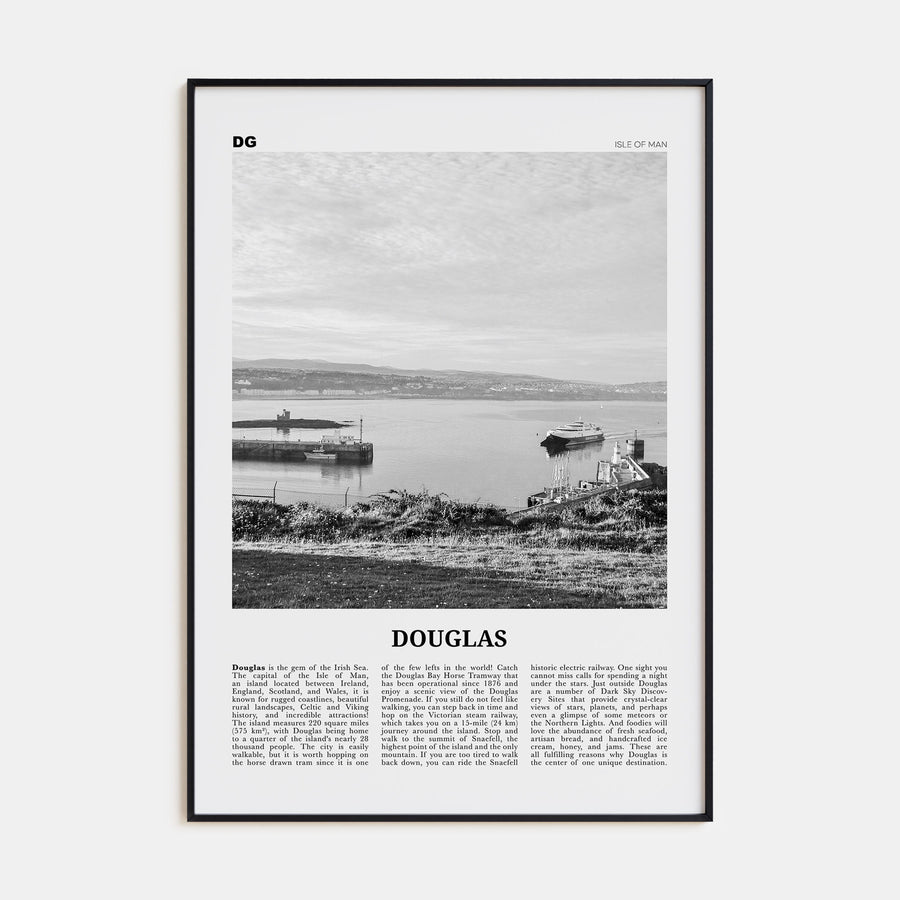 Douglas Travel B&W Poster