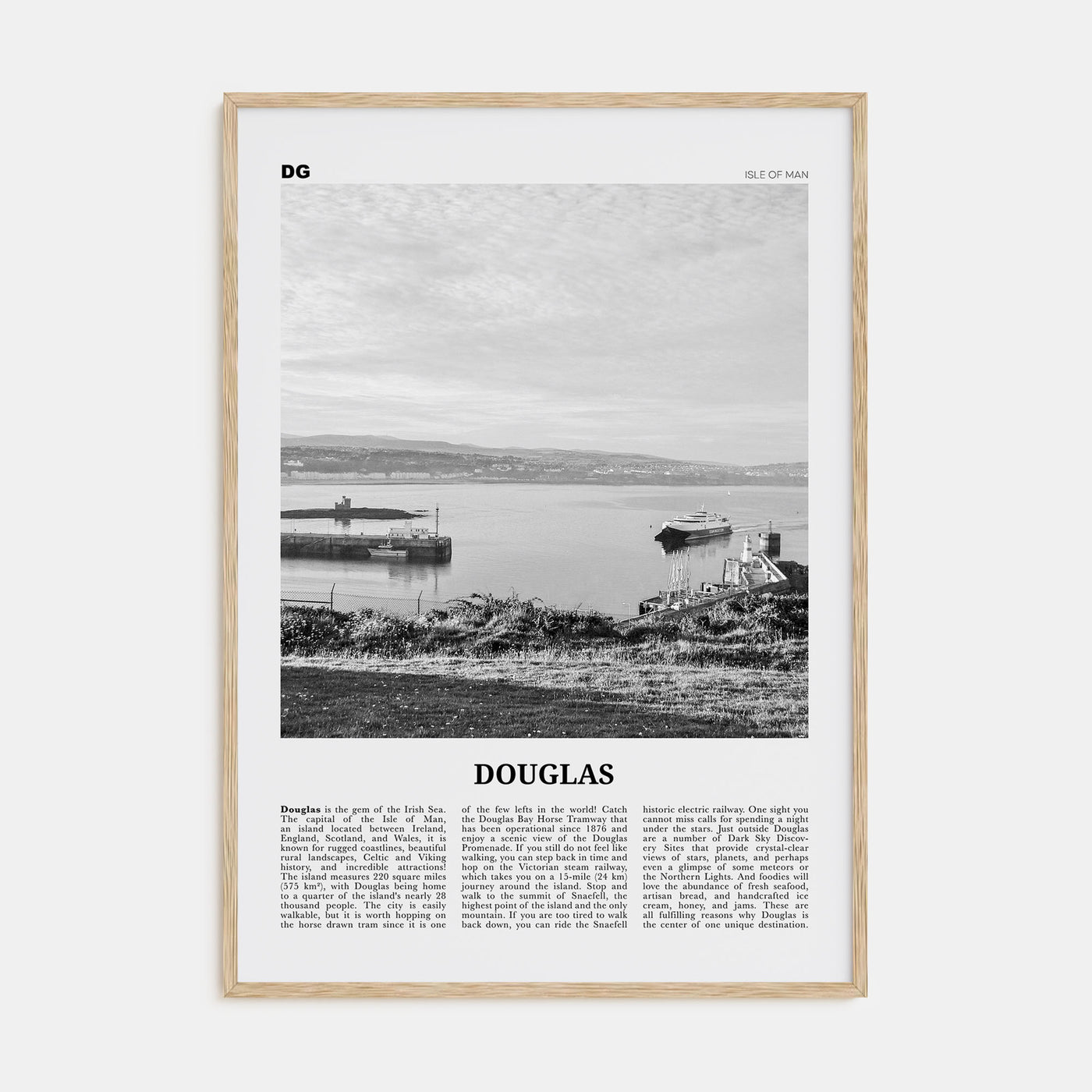 Douglas Travel B&W Poster