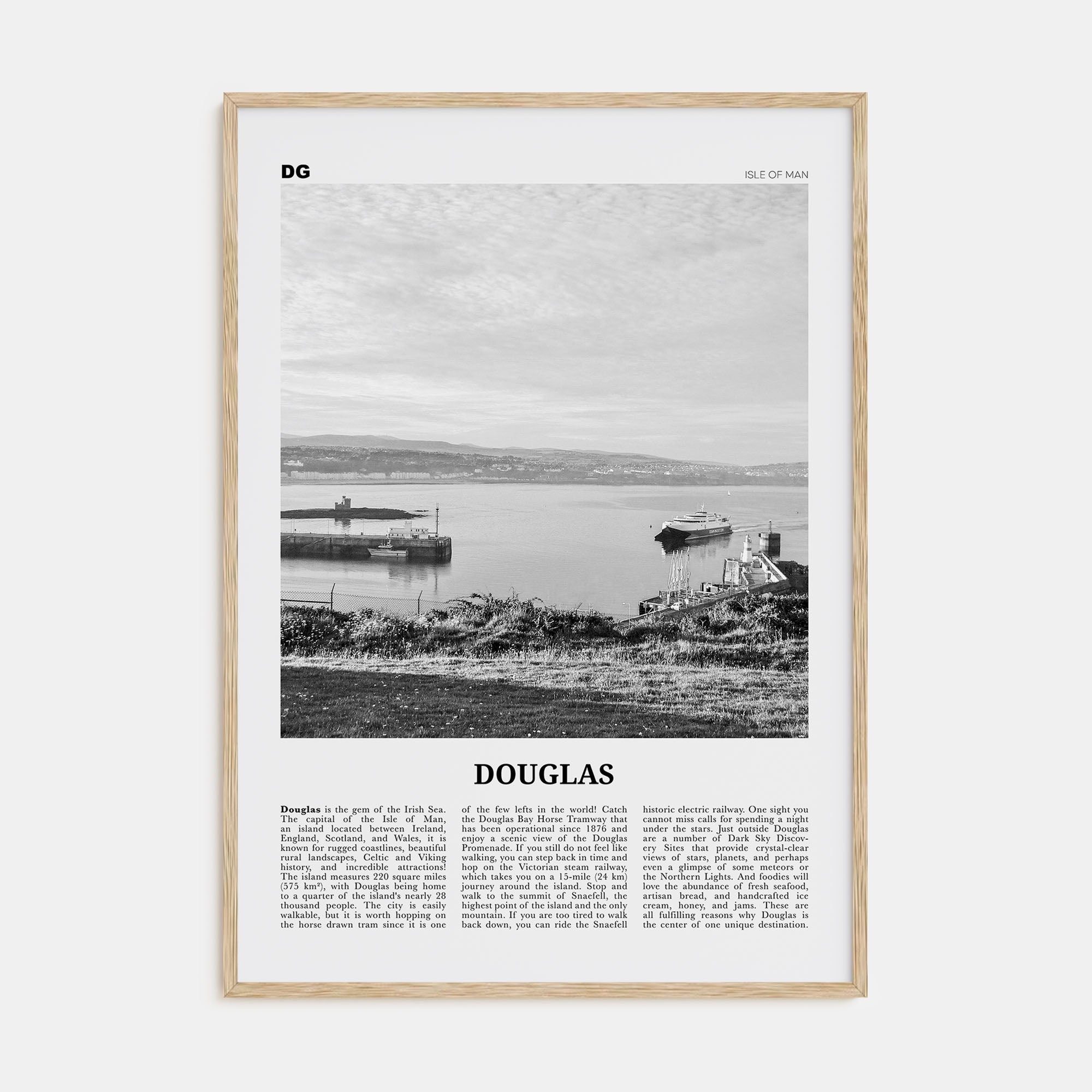 Douglas Travel B&W Poster