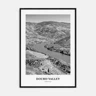Douro Valley Portrait B&W Poster