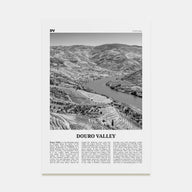 Douro Valley Travel B&W Poster