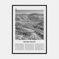 Douro Valley Travel B&W Poster