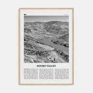 Douro Valley Travel B&W Poster