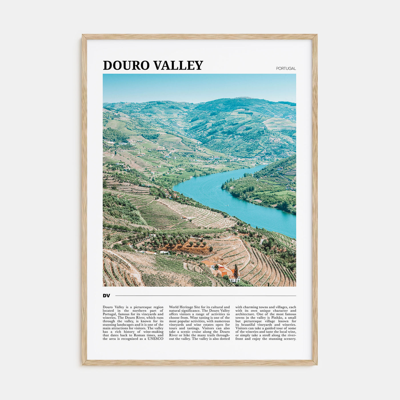 Douro Valley Travel Color Poster