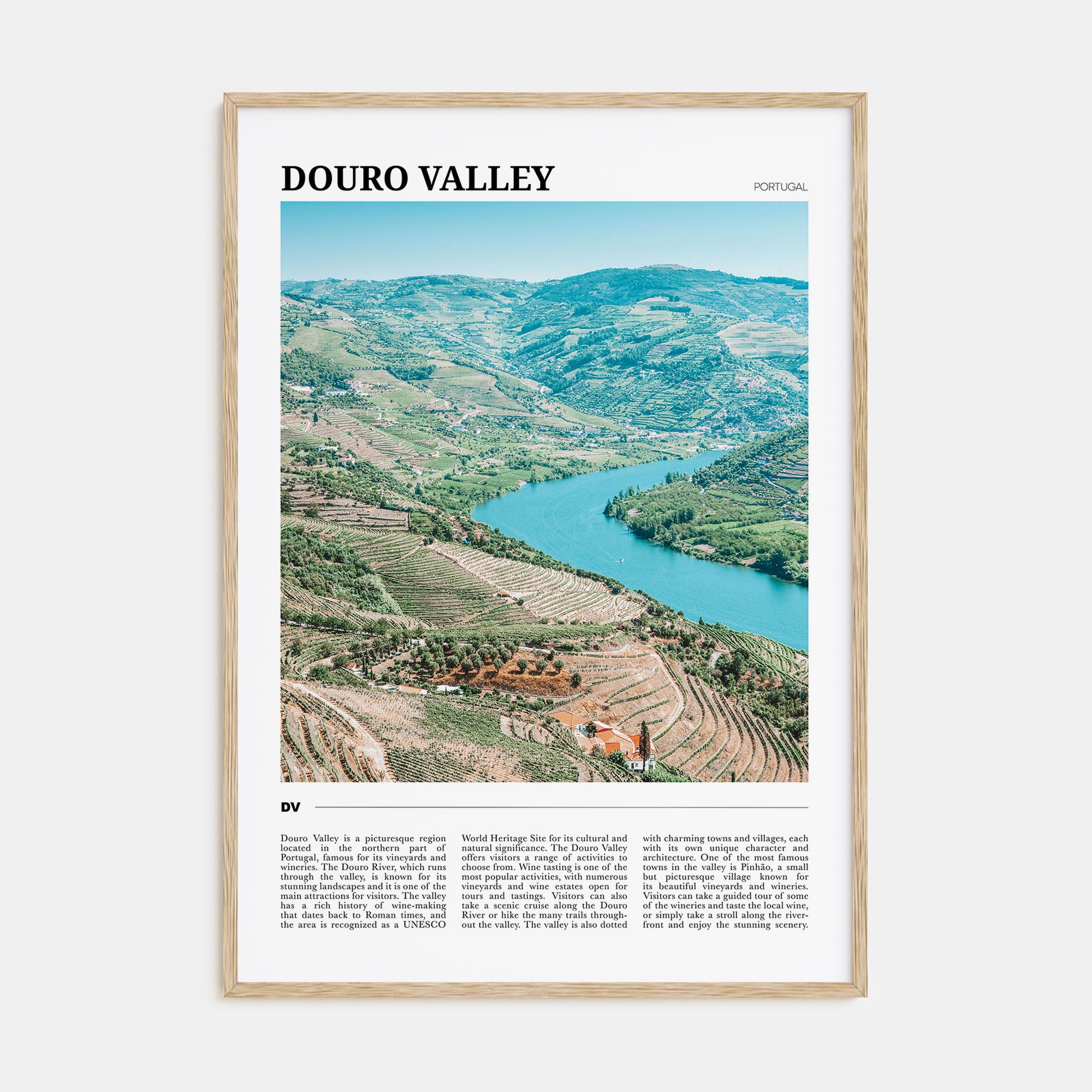 Douro Valley Travel Color Poster