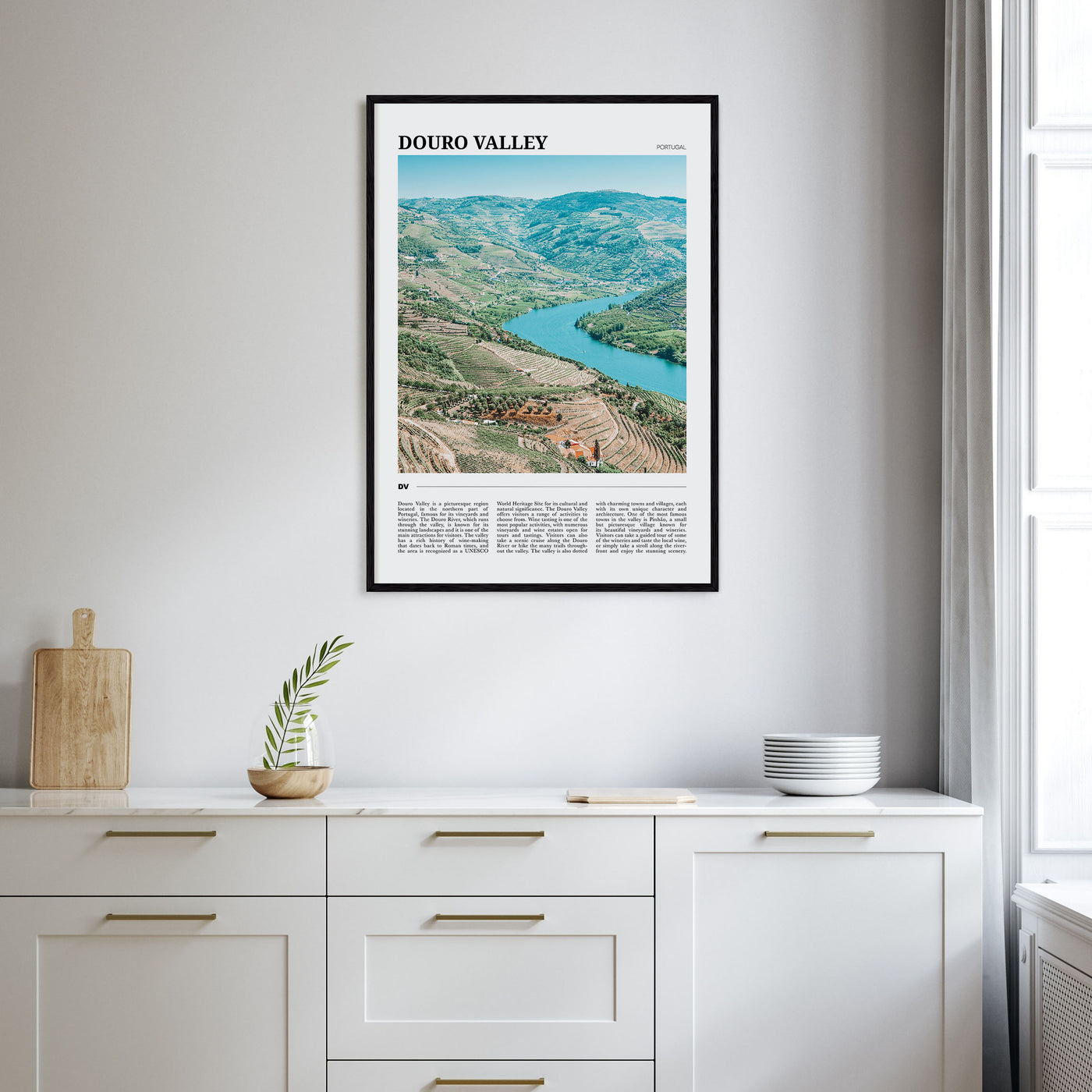 Douro Valley Travel Color Poster