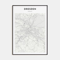 Dresden Map Portrait Poster