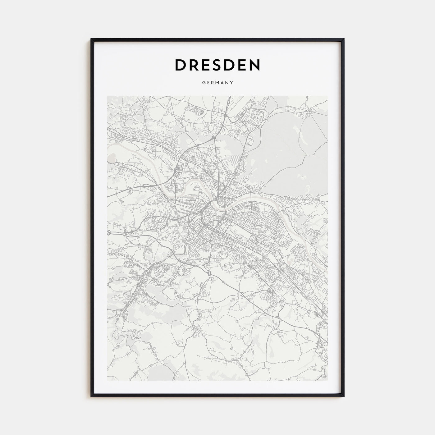 Dresden Map Portrait Poster
