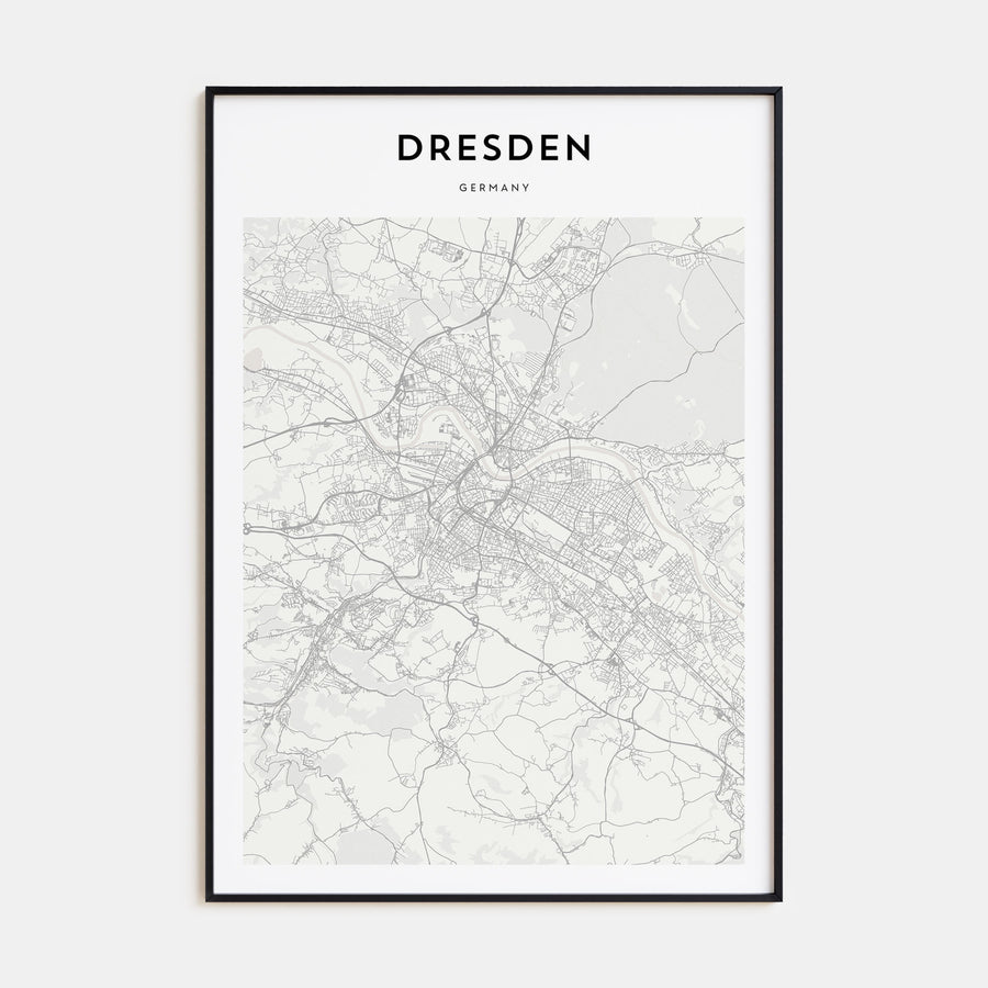 Dresden Map Portrait Poster