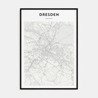 Dresden Map Portrait Poster