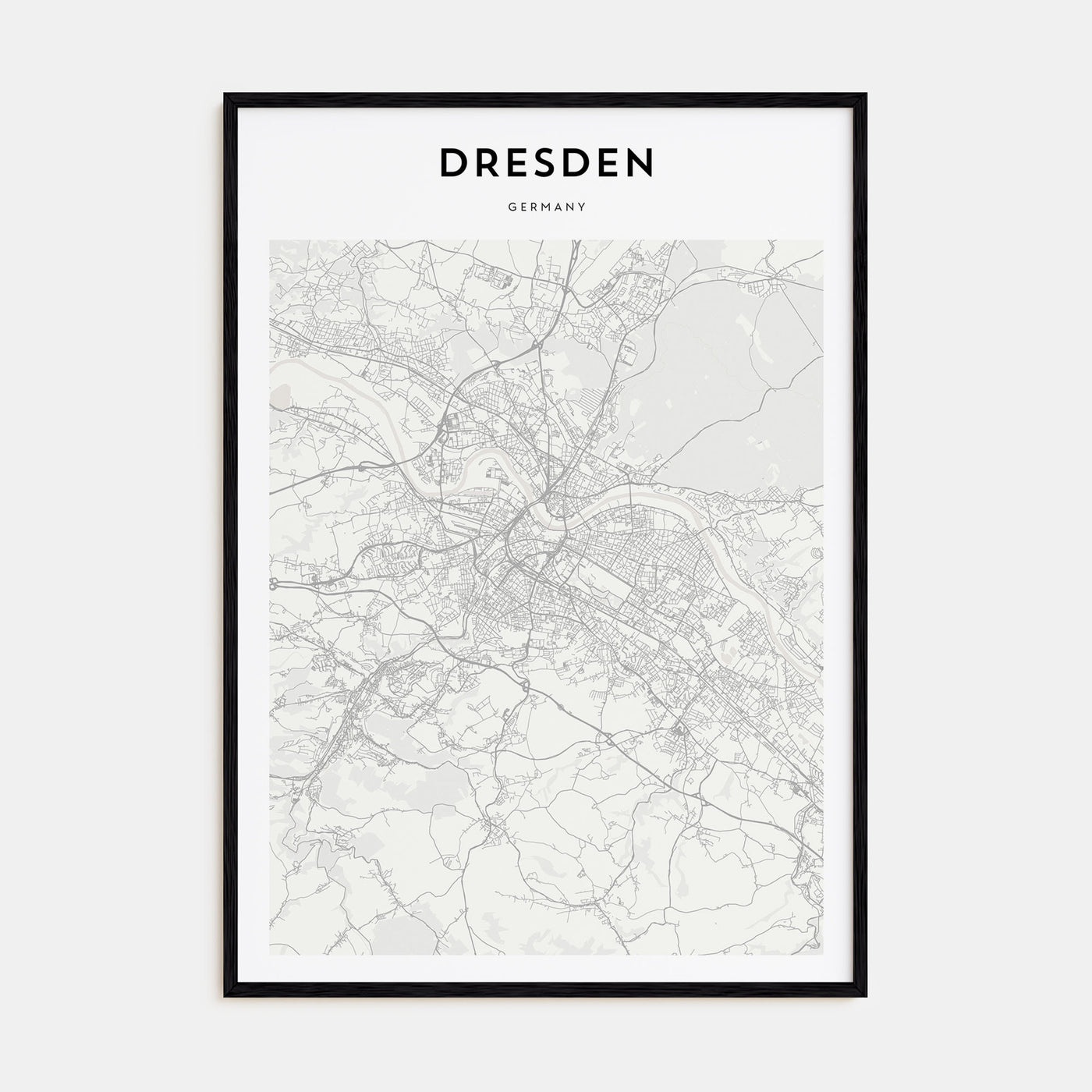 Dresden Map Portrait Poster