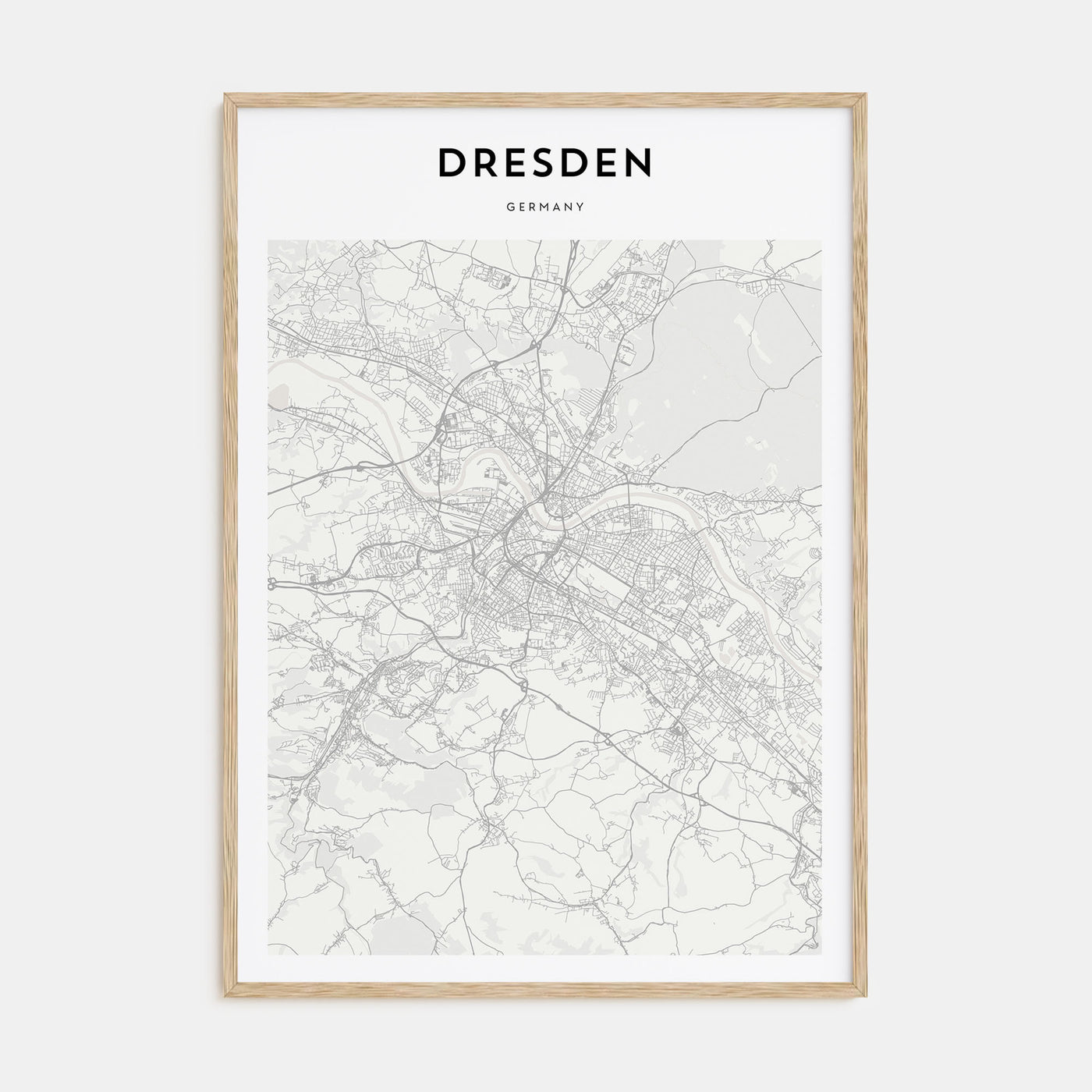 Dresden Map Portrait Poster