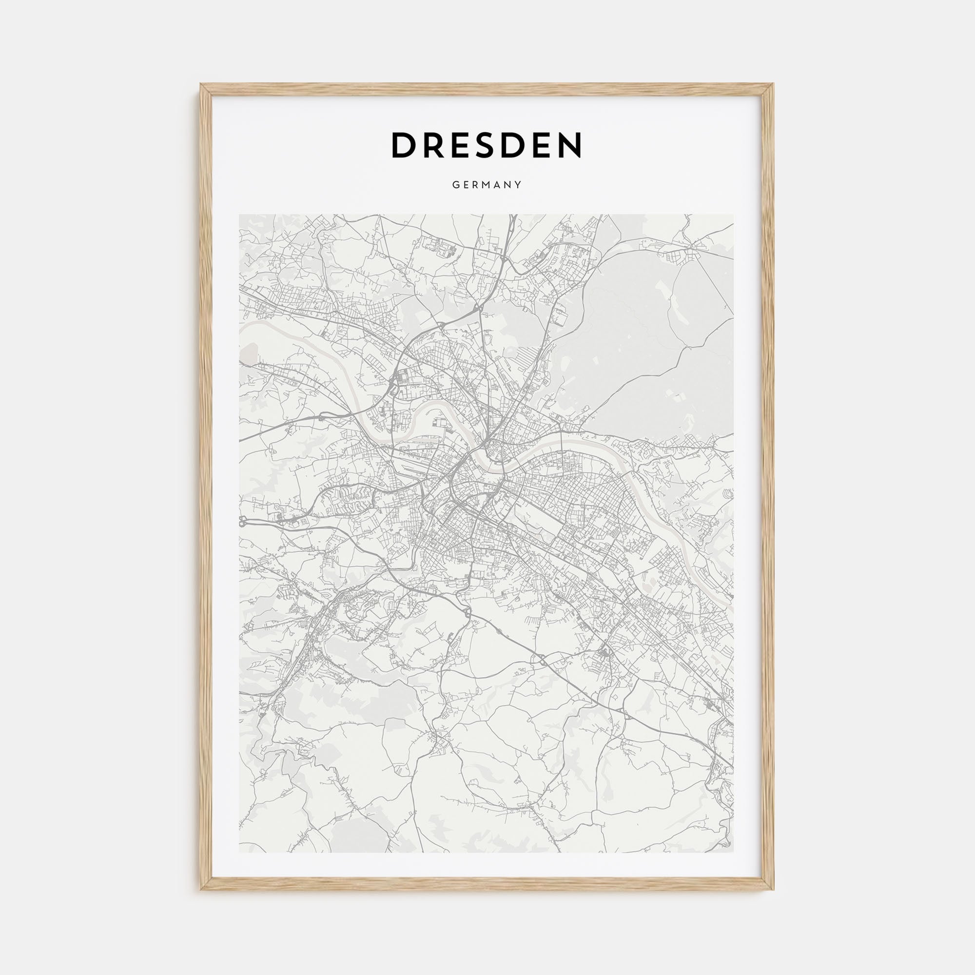 Dresden Map Portrait Poster