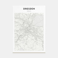 Dresden Map Portrait Poster