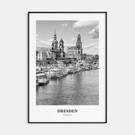 Dresden Portrait B&W Poster