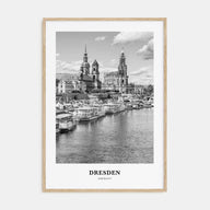 Dresden Portrait B&W Poster