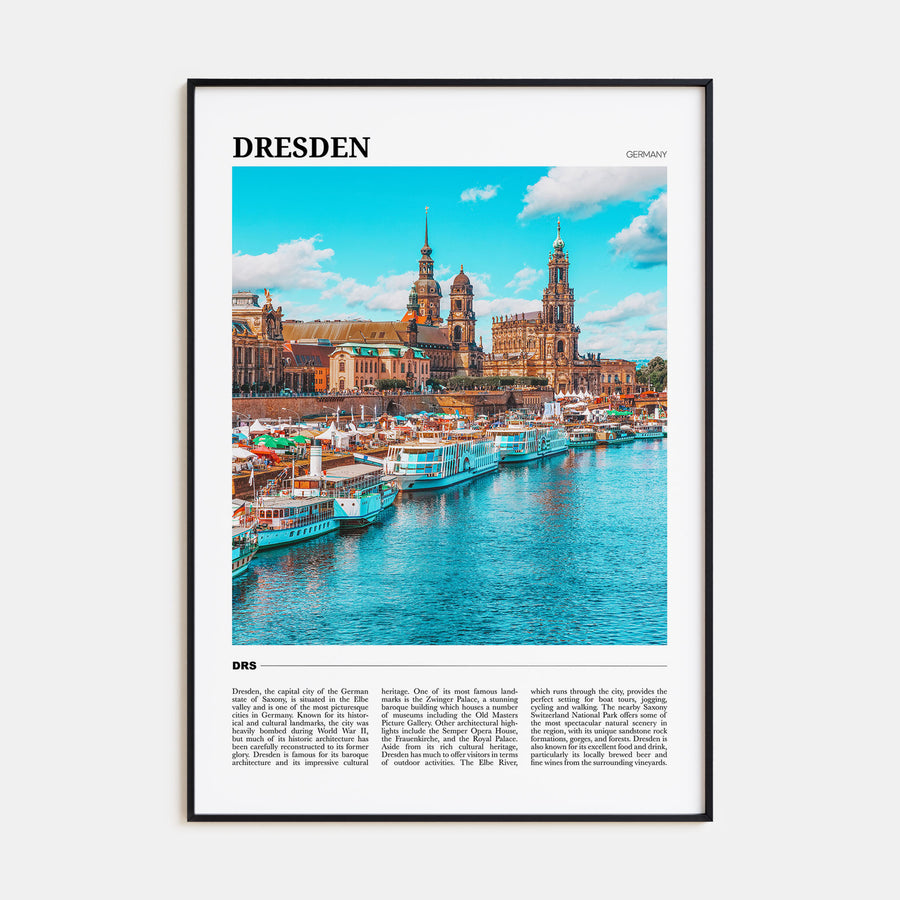 Dresden Travel Color Poster