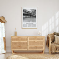 Dripping Springs Travel B&W Poster