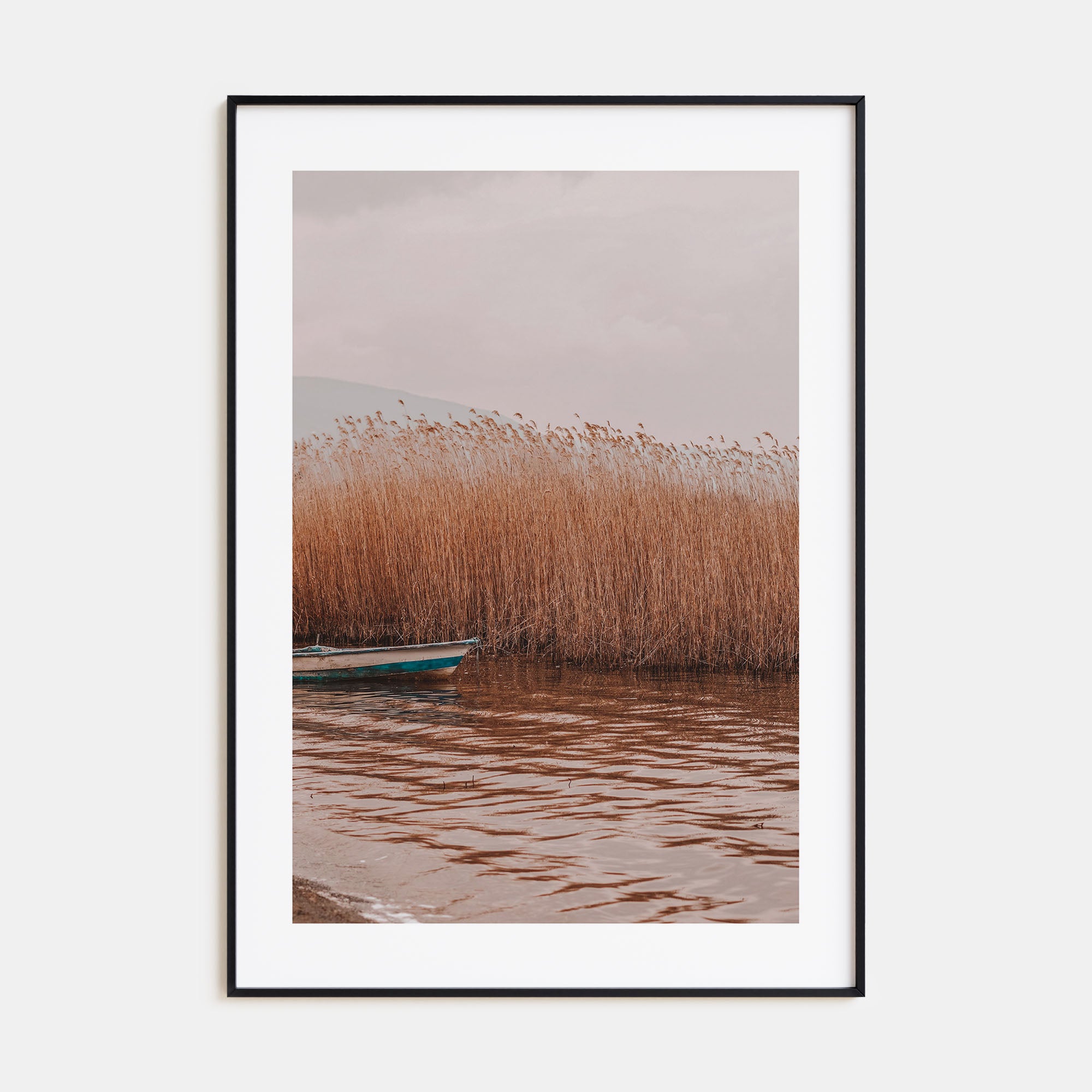 Dry Reed Lake Photo Color Poster