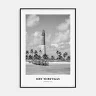 Dry Tortugas National Park Portrait B&W Poster