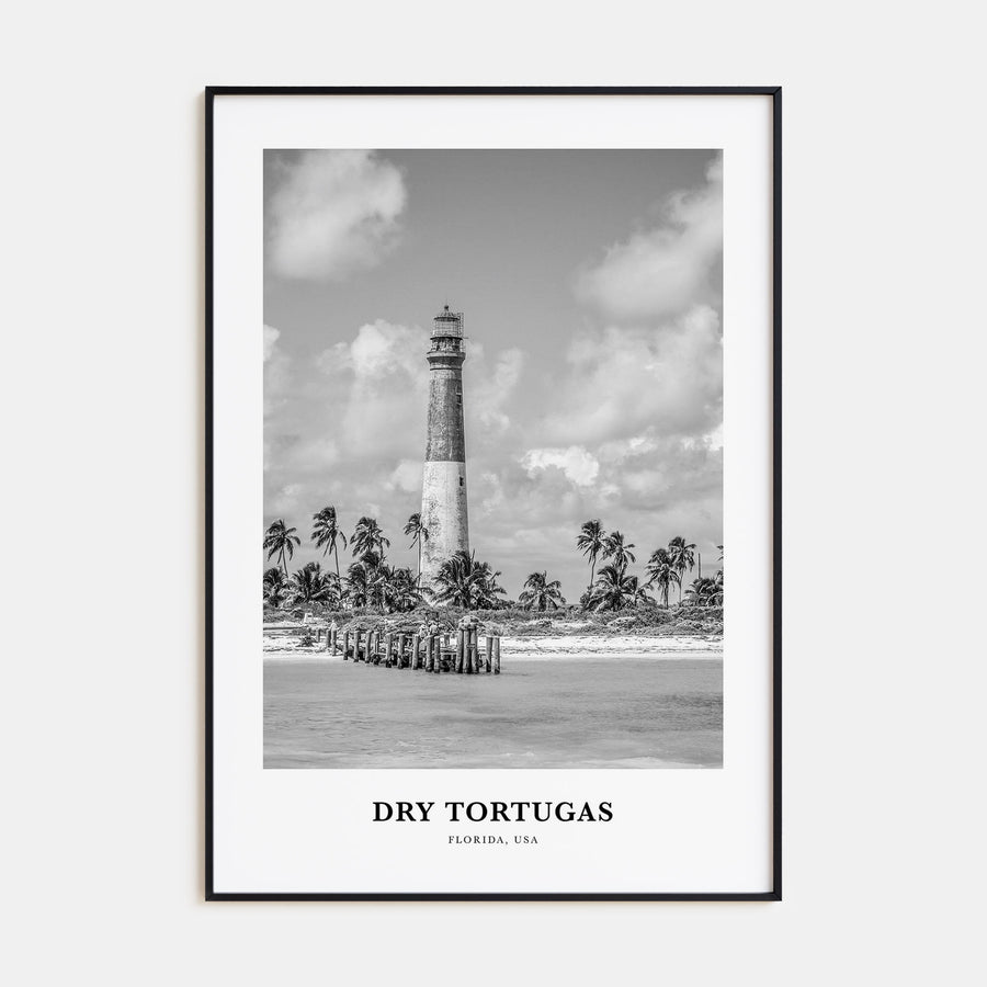 Dry Tortugas National Park Portrait B&W Poster