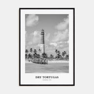 Dry Tortugas National Park Portrait B&W Poster