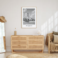 Dry Tortugas National Park Portrait B&W Poster