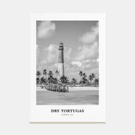 Dry Tortugas National Park Portrait B&W Poster
