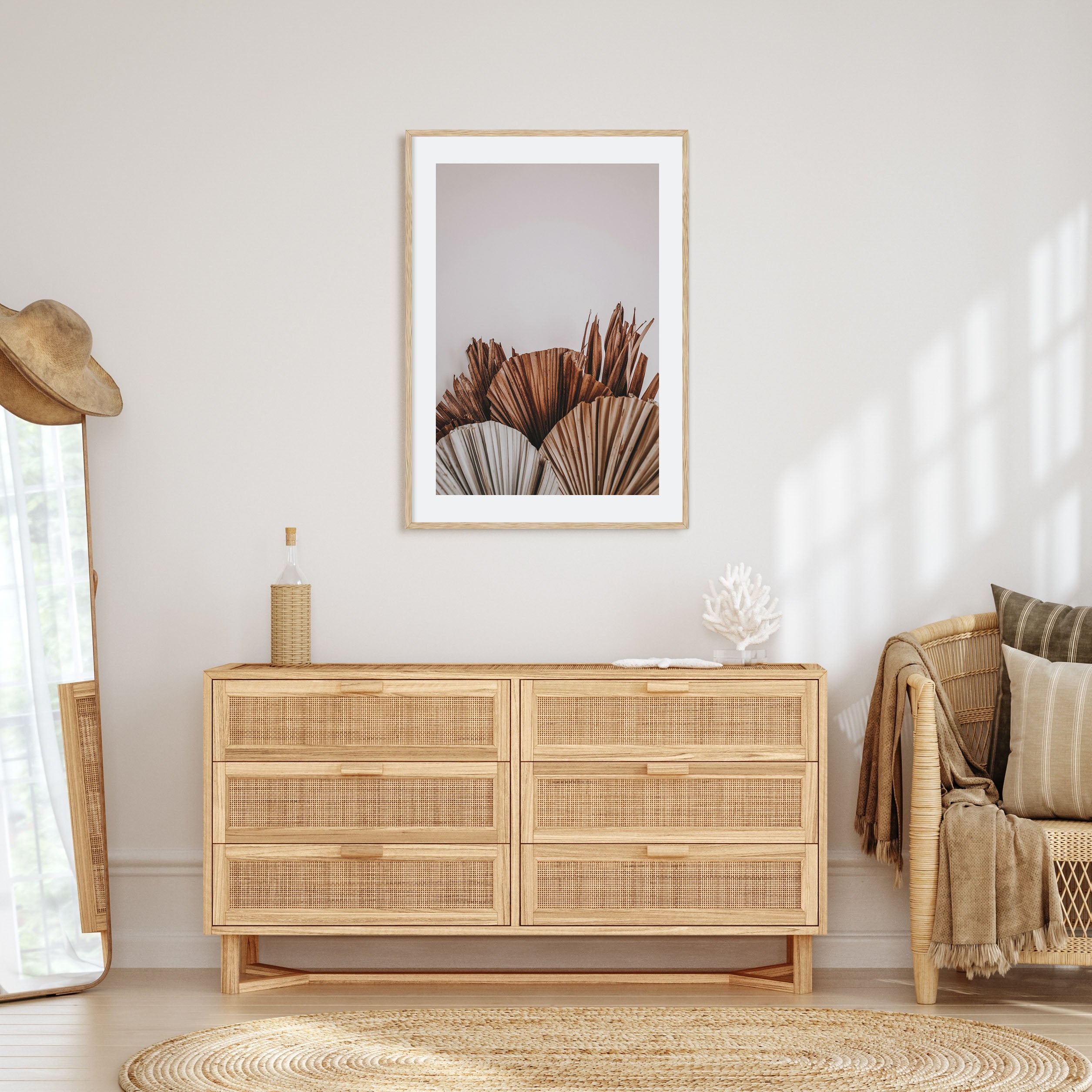 Dry Tropical Palm Leaf Photo Color No 2 Poster