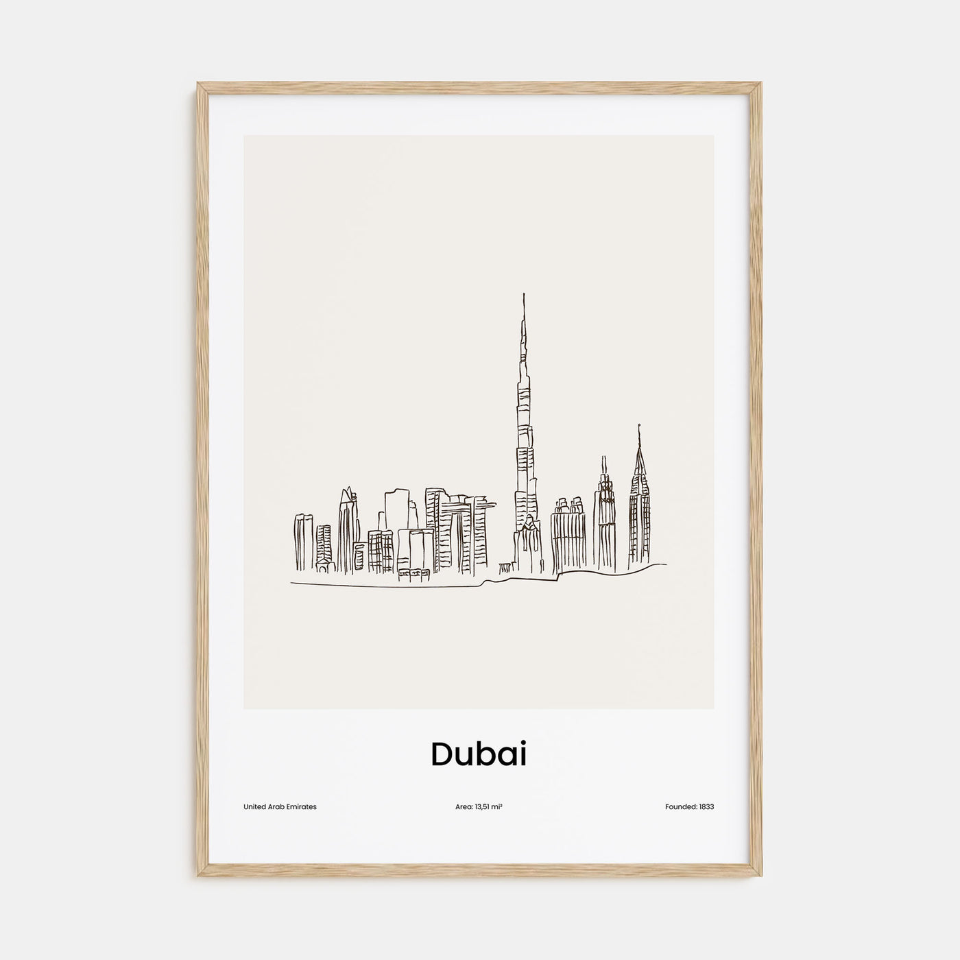 Dubai Drawn No 1 Poster