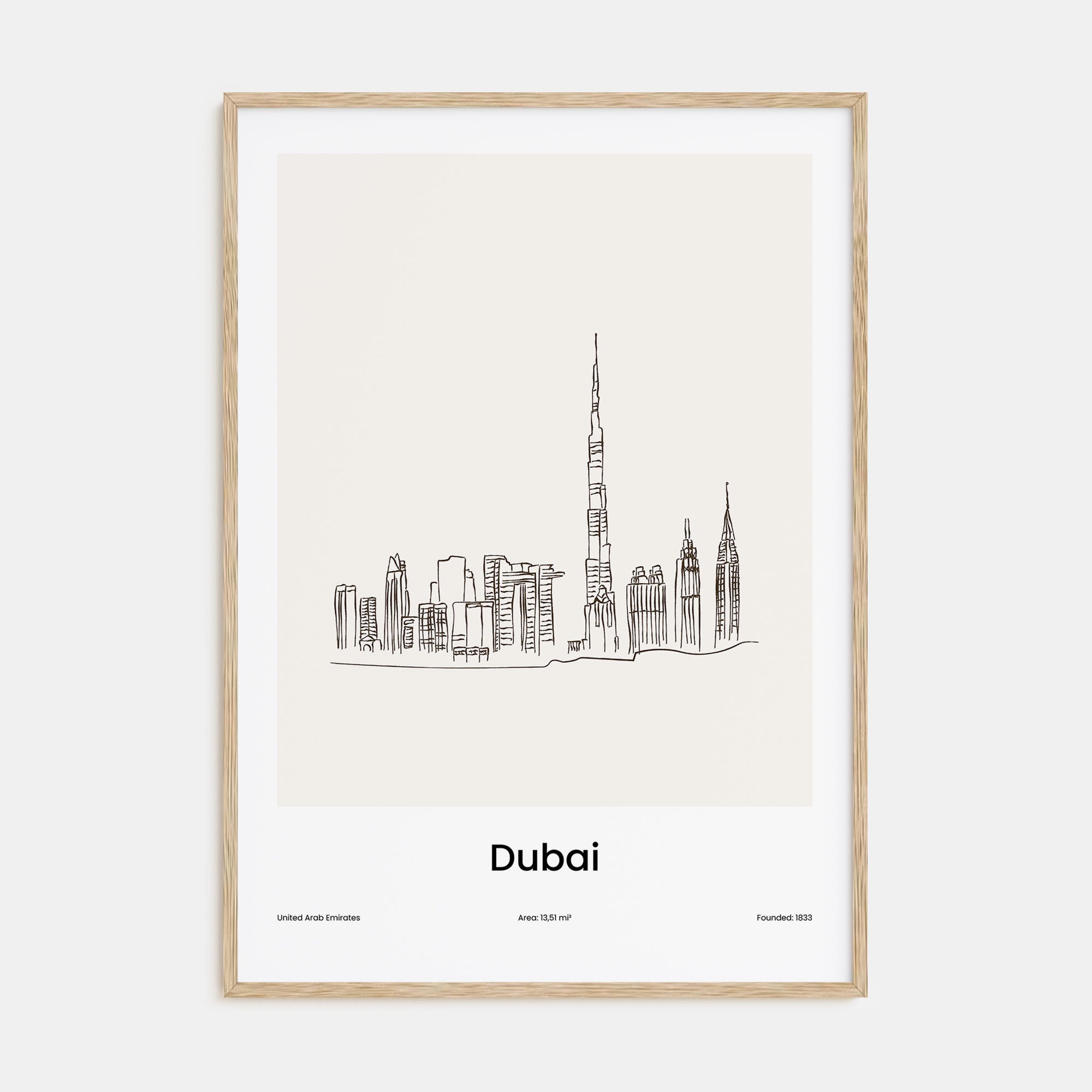 Dubai Drawn No 1 Poster