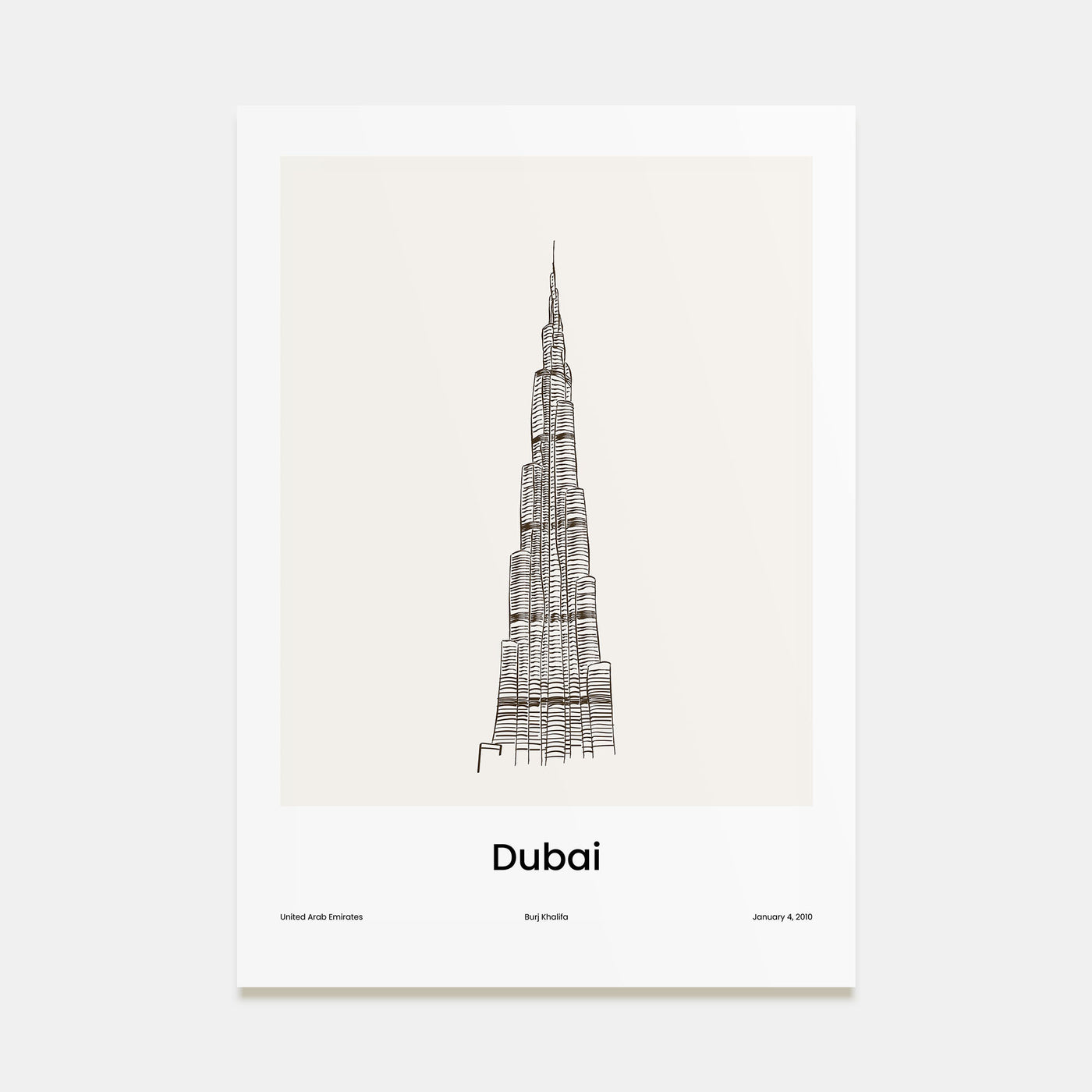 Dubai Drawn No 2 Poster