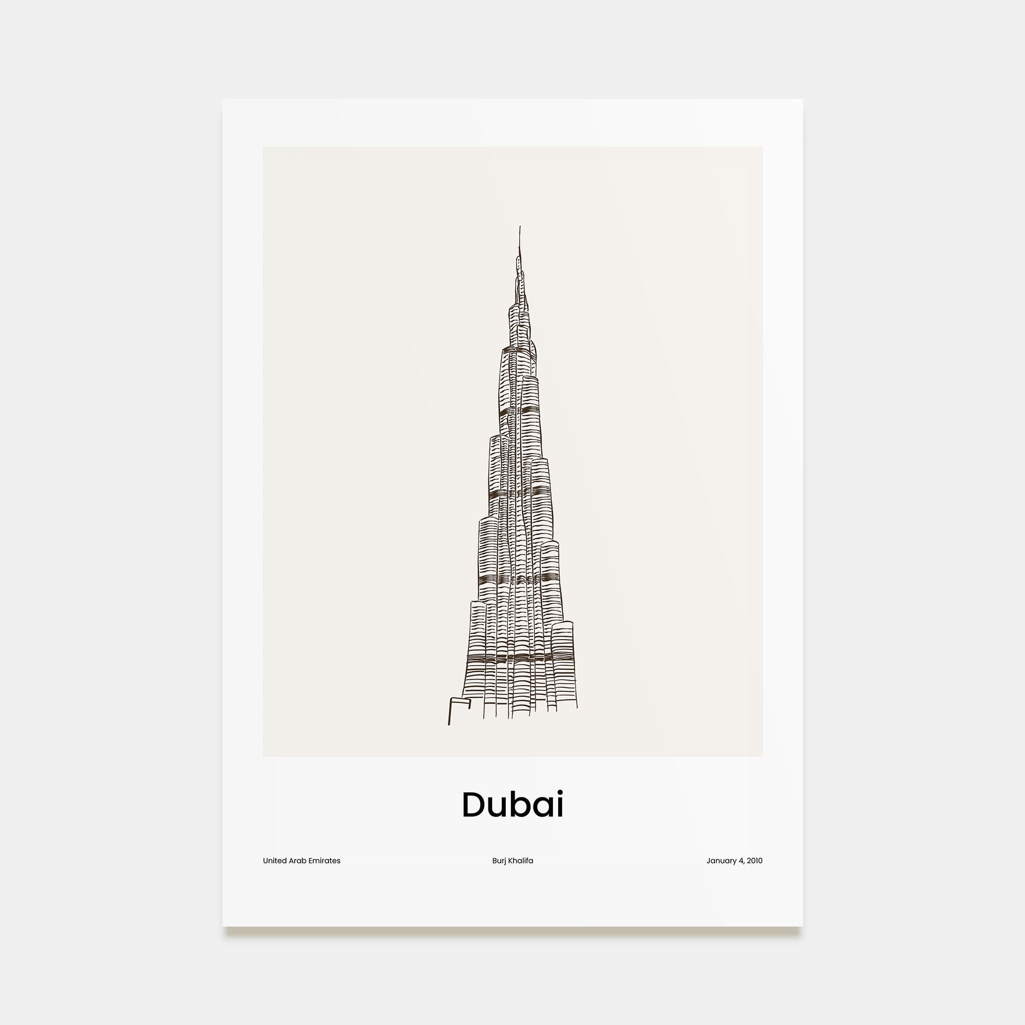 Dubai Drawn No 2 Poster