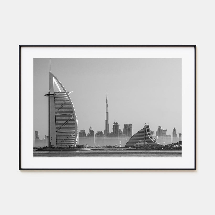 Dubai Landscape B&W Poster