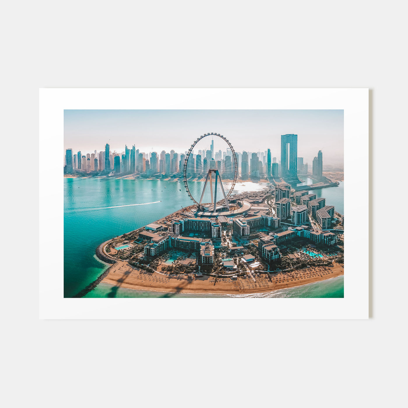 Dubai Landscape Color Poster