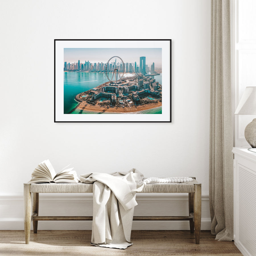 Dubai Landscape Color Poster