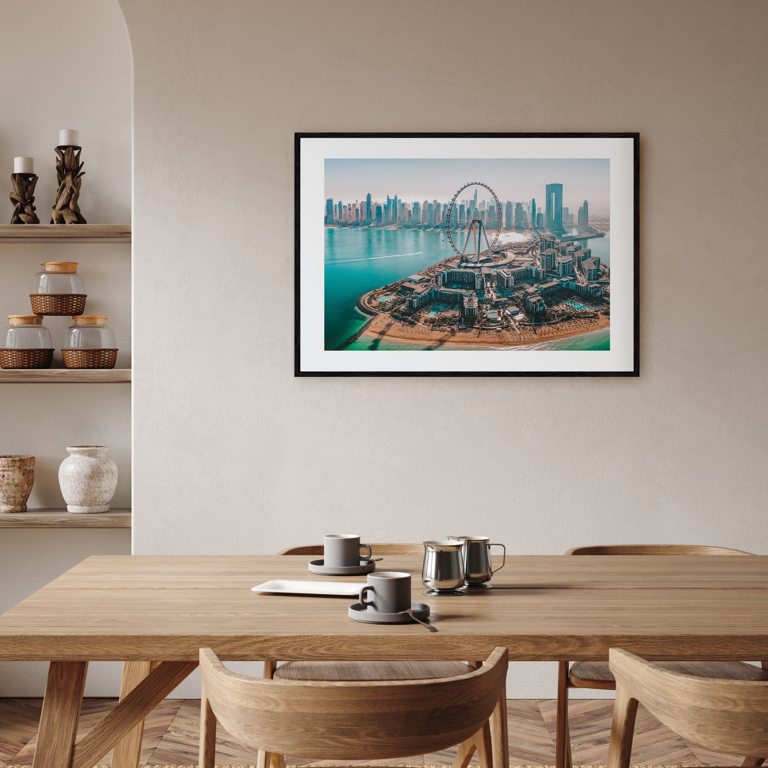 Dubai Landscape Color Poster