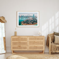 Dubai Landscape Color Poster