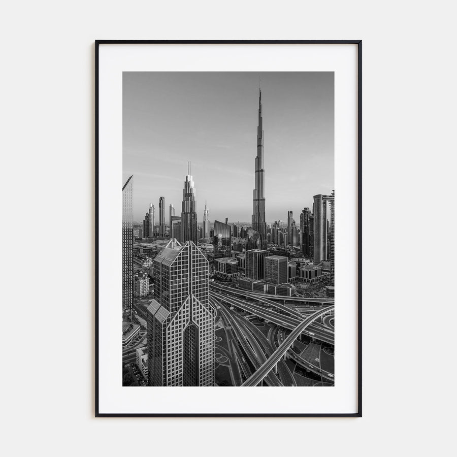 Dubai Photo B&W No 2 Poster