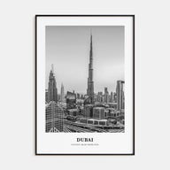 Dubai Portrait B&W No 3 Poster