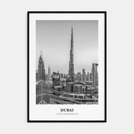 Dubai Portrait B&W No 3 Poster