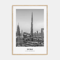 Dubai Portrait B&W No 3 Poster