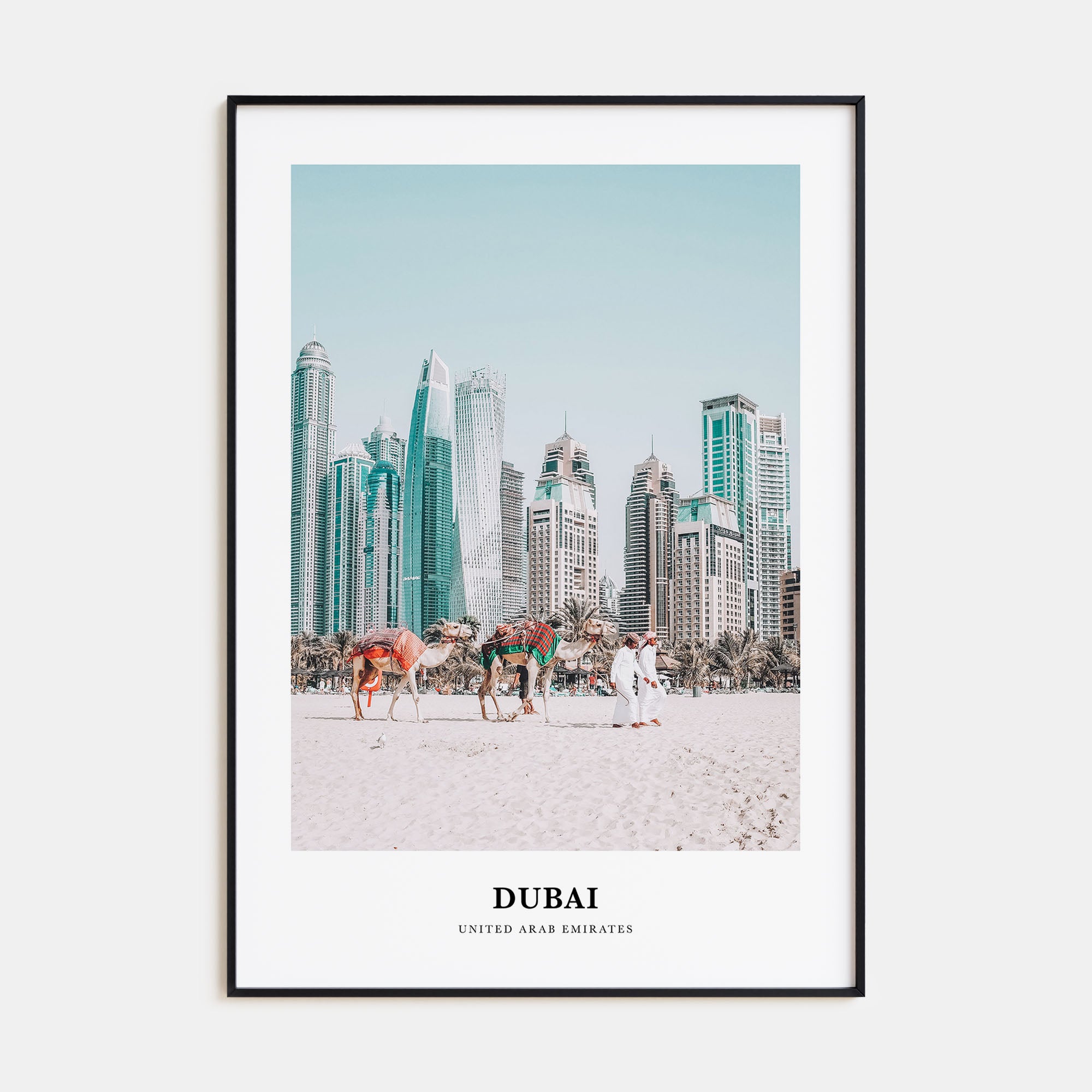 Dubai Portrait Color Poster