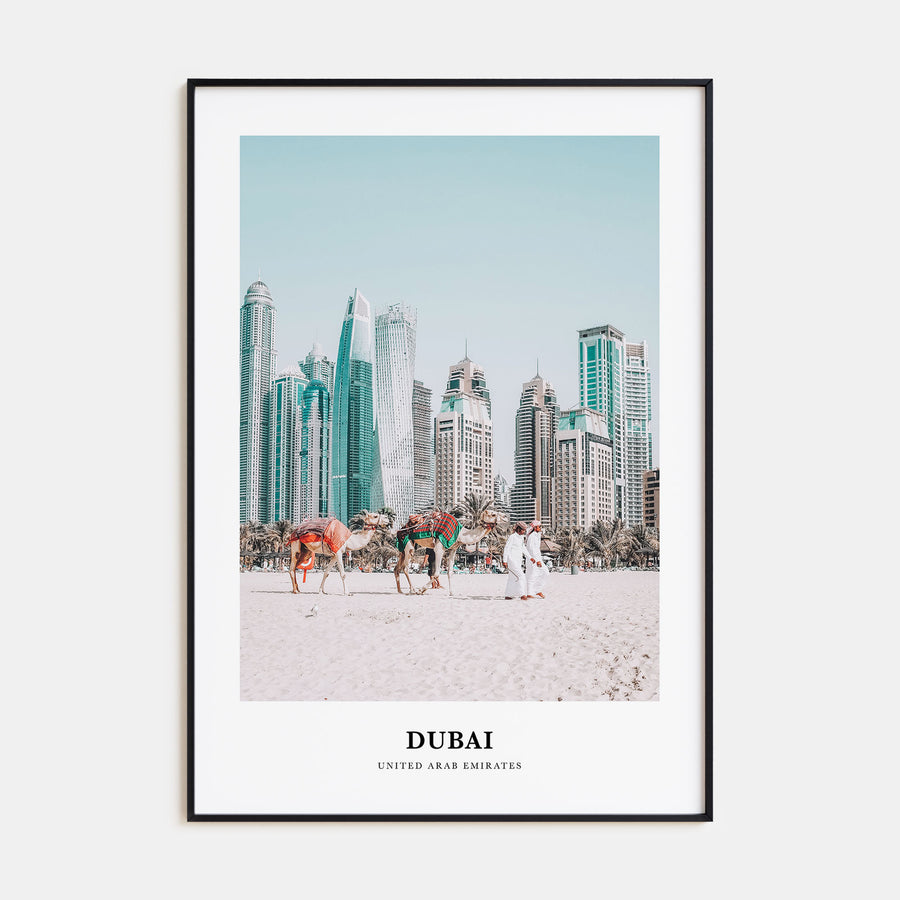 Dubai Portrait Color Poster