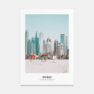 Dubai Portrait Color Poster